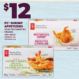 Loblaws PC SHRIMP APPETIZERS offer