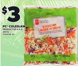 Loblaws PC COLESLAW offer