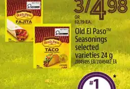 Loblaws OLD EL PASO SEASONINGS offer