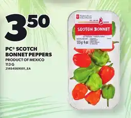 Loblaws PC SCOTCH BONNET PEPPERS offer