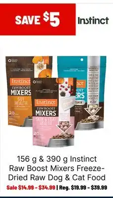 Ren’s Pets Depot Instinct Raw Boost Mixers Freeze-Dried Raw Dog & Cat Food offer
