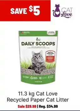 Ren’s Pets Depot 11.3 kg Cat Love Recycled Paper Cat Litter offer