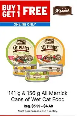 Ren’s Pets Depot All Merrick Cans of Wet Cat Food offer