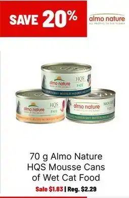 Ren’s Pets Depot Almo Nature HQS Mousse Cans of Wet Cat Food offer