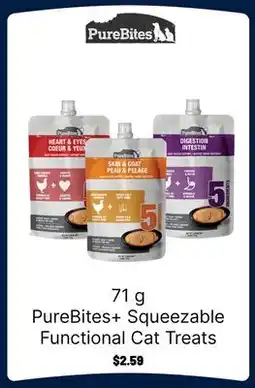 Ren’s Pets Depot PureBites+ Squeezable Functional Cat Treats offer