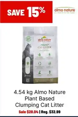 Ren’s Pets Depot Almo Nature Plant Based Clumping Cat Litter offer