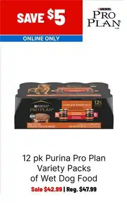 Ren’s Pets Depot Purina Pro Plan Variety Packs of Wet Dog Food offer