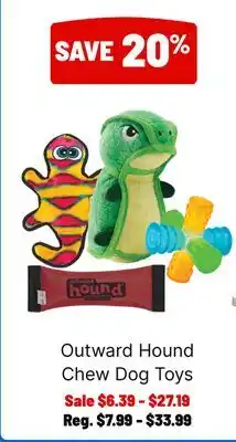 Ren’s Pets Depot Outward Hound Chew Dog Toys offer