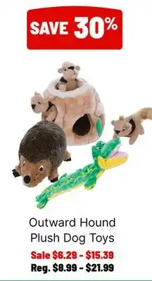 Ren’s Pets Depot Outward Hound Plush Dog Toys offer