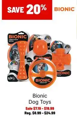 Ren’s Pets Depot Bionic Dog Toys offer