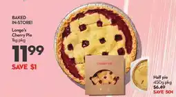 Longo's Cherry Pie offer
