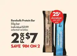 Longo's Barebells Protein Bar offer