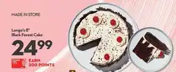 Longo's 8 Black Forest Cake offer