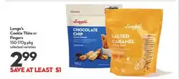 Longo's Cookie Thins or Fingers offer