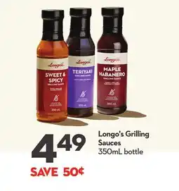 Longo's Grilling Sauces offer