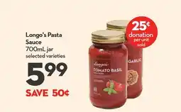 Longo's Pasta Sauce offer