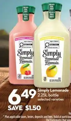 Longo's Simply Lemonade offer