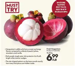 Longo's Fresh Mangosteen offer