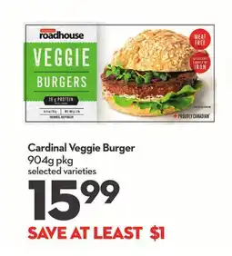Longo's Cardinal Veggie Burger offer