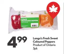Longo's Fresh Sweet Coloured Peppers offer