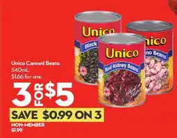 Longo's Unico Canned Beans offer