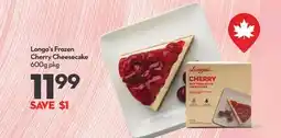 Longo's Frozen Cherry Cheesecake offer