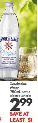 Longo's Gerolsteiner Water offer