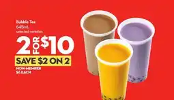 Longo's Bubble Tea offer