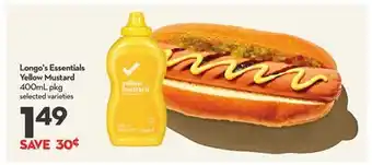 Longo's Yellow Mustard offer