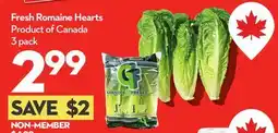 Longo's Fresh Romaine Hearts offer