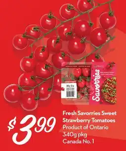 Longo's Fresh Savorries Sweet Strawberry Tomatoes offer