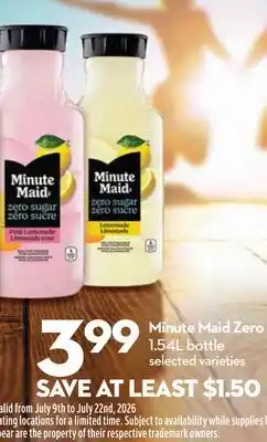 Longo's Zero Sugar Juice offer