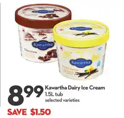 Longo's Kawartha Dairy Ice Cream offer