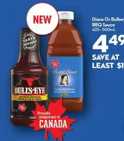 Longo's Diana Or Bullseye BBQ Sauce offer