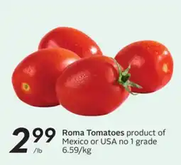 Sobeys Roma Tomatoes offer