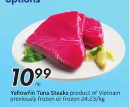 Sobeys Yellowfin Tuna Steaks offer