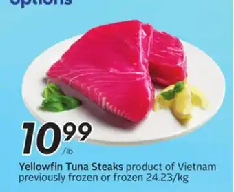 Sobeys Yellowfin Tuna Steaks offer