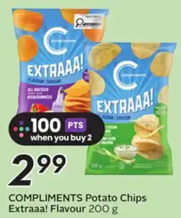 Sobeys COMPLIMENTS Potato Chips Extraaa! Flavour offer