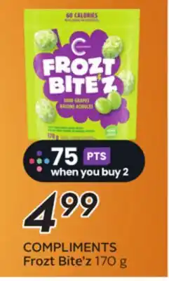 Sobeys COMPLIMENTS Frozt Bite'z offer