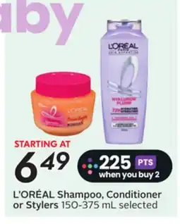 Sobeys L'OREAL Shampoo, Conditioner or Stylers offer