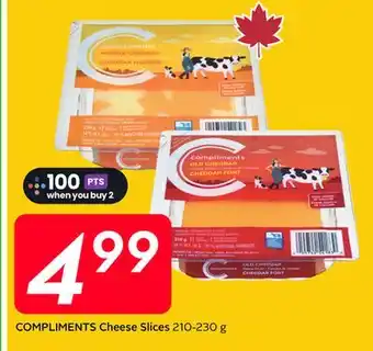 Sobeys COMPLIMENTS Cheese Slices offer