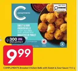 Sobeys COMPLIMENTS Breaded Chicken Balls with Sweet & Sour Sauce offer