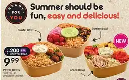Sobeys Power Bowls offer