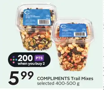 Sobeys COMPLIMENTS Trail Mixes offer