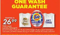 Sobeys TIDE Liquid Laundry Detergent offer