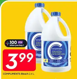 Sobeys COMPLIMENTS Bleach offer