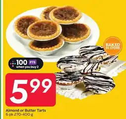 Sobeys Almond or Butter Tarts offer