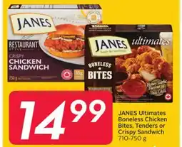 Sobeys Ultimates Boneless Chicken Bites, Tenders or Crispy Sandwich offer