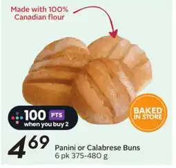 Sobeys Panini or Calabrese Buns offer