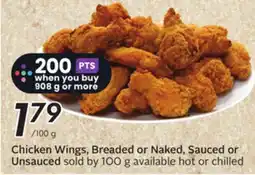 Sobeys Chicken Wings, Breaded or Naked, Sauced or Unsauced offer